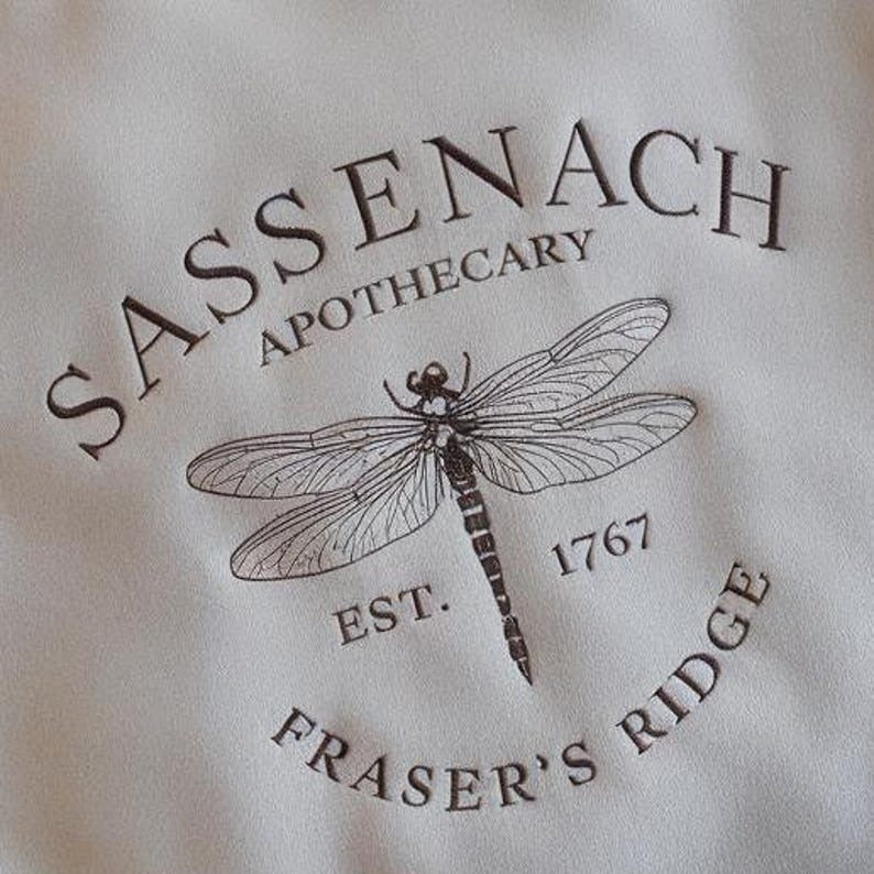 Sassenach Embroidered Sweatshirt, Claire Fraser Embroidered Shirt, Jamie Fraser Shirt, Book Series Shirt, Sassenach Shirt, Outlander Shirt