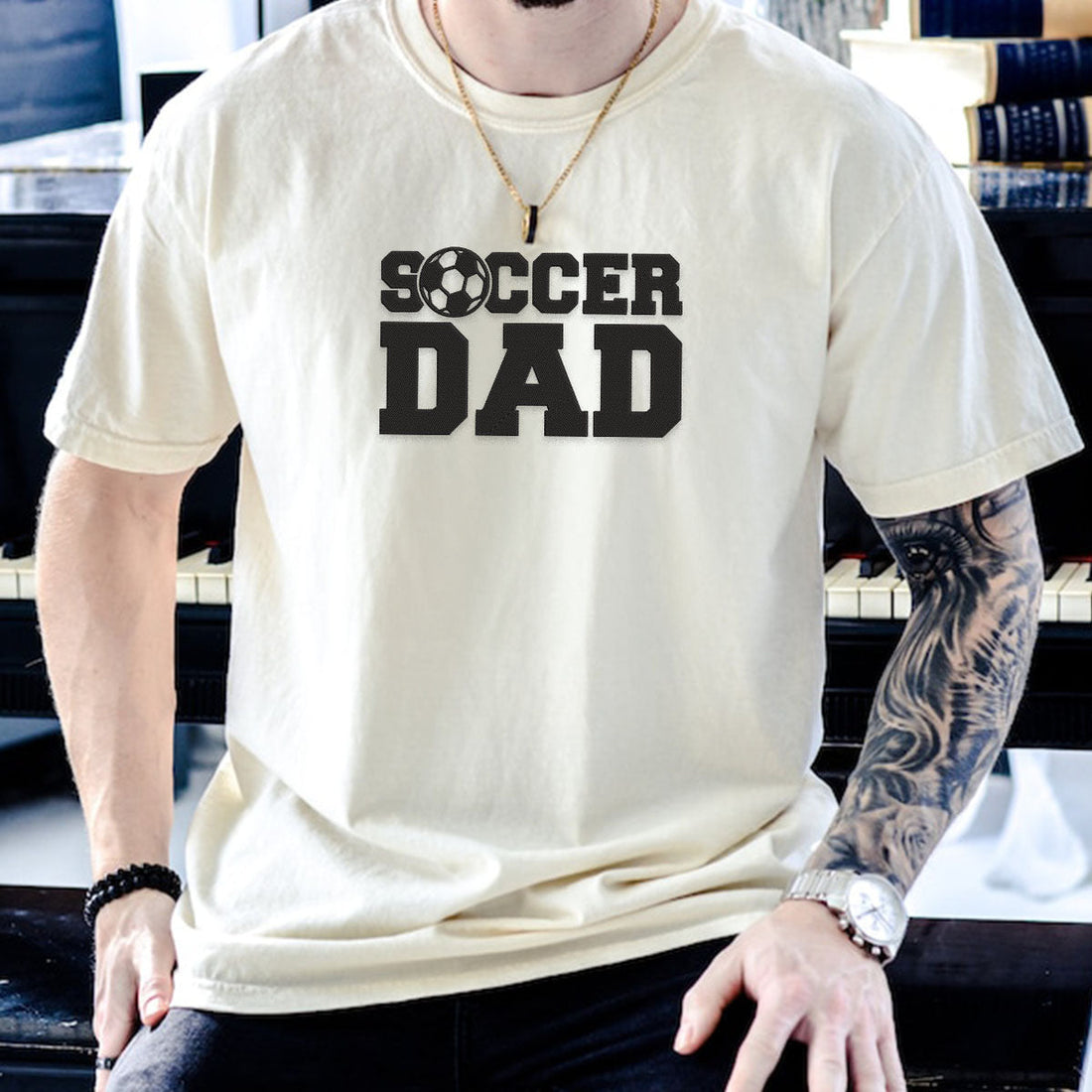 Comfort ColorÂ® Embroidered Soccer Dad Shirt