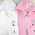 Custom Matching Couple Boo Bees Embroidered Hoodie