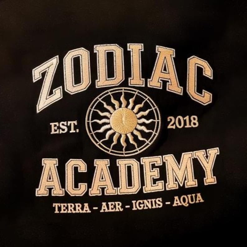 Zodiac Academy Solaria Embroidered Sweatshirt, Zodiac Academy Merch, Vega Twins Shirt, Zodiac Signs Sweatshirt, Ruthless Boys Sweatshirt