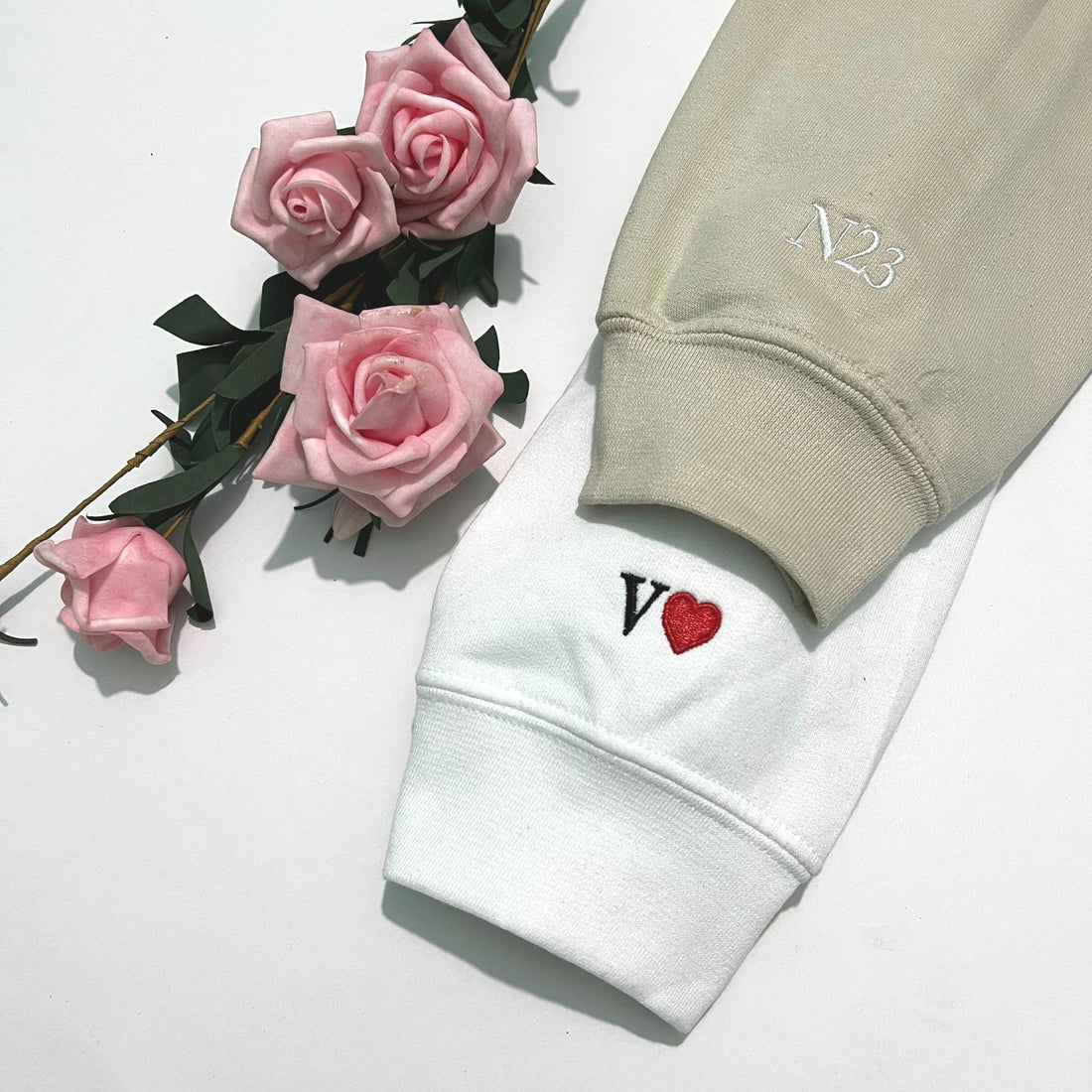 1992 Sweatshirt, 30th Birthday Embroidered Sweatshirt Unique Gifts for Women with Personalised Initial Heart on Sleeve