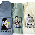 Dad and Son T-Shirt with Embroidered Photo Portrait, Gift for Father's Day, New Dad Birthday