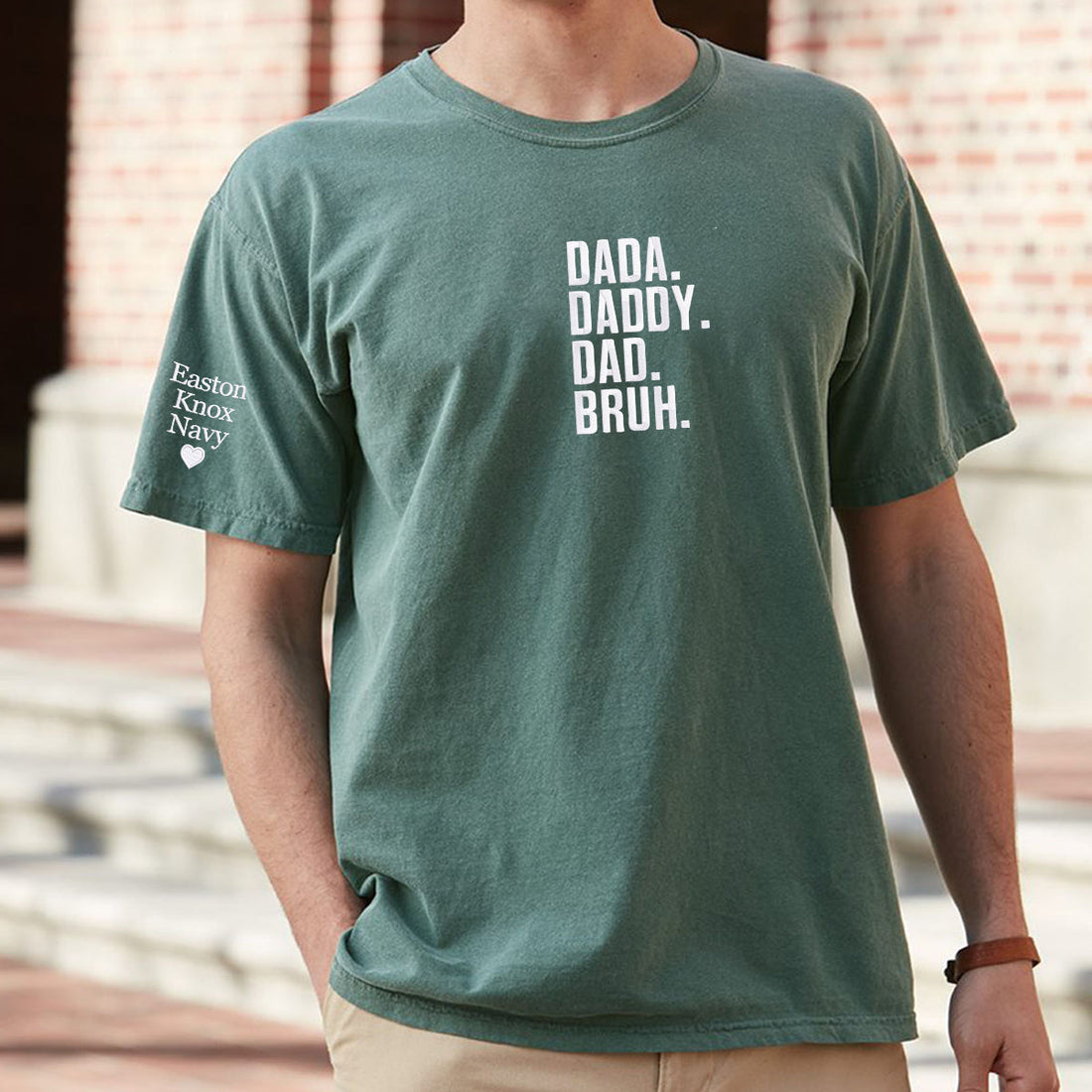 Custom Comfort ColorÂ® Dada Daddy Dad Bruh Shirt