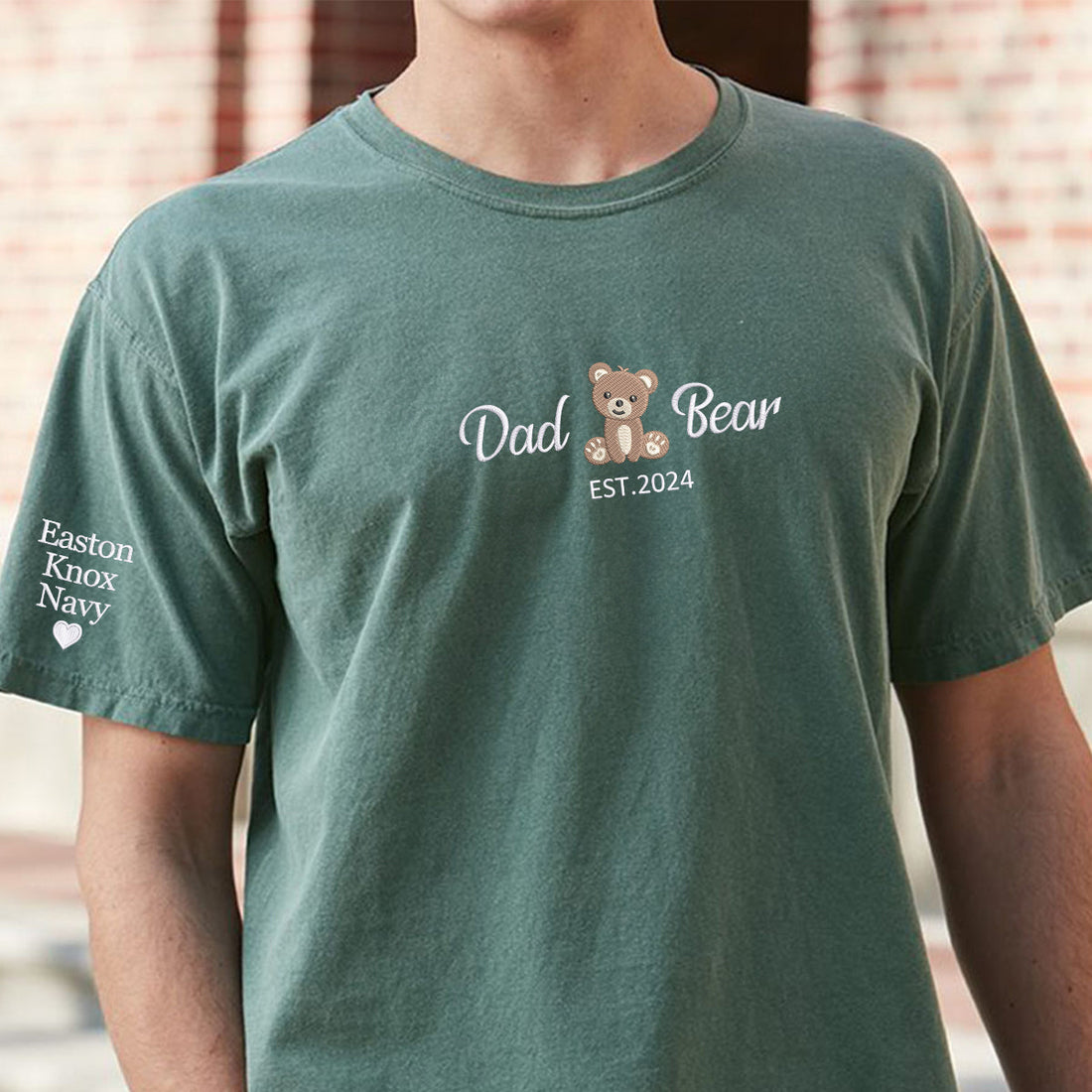 Custom Comfort ColorÂ® Embroidered Dad Bear Shirt