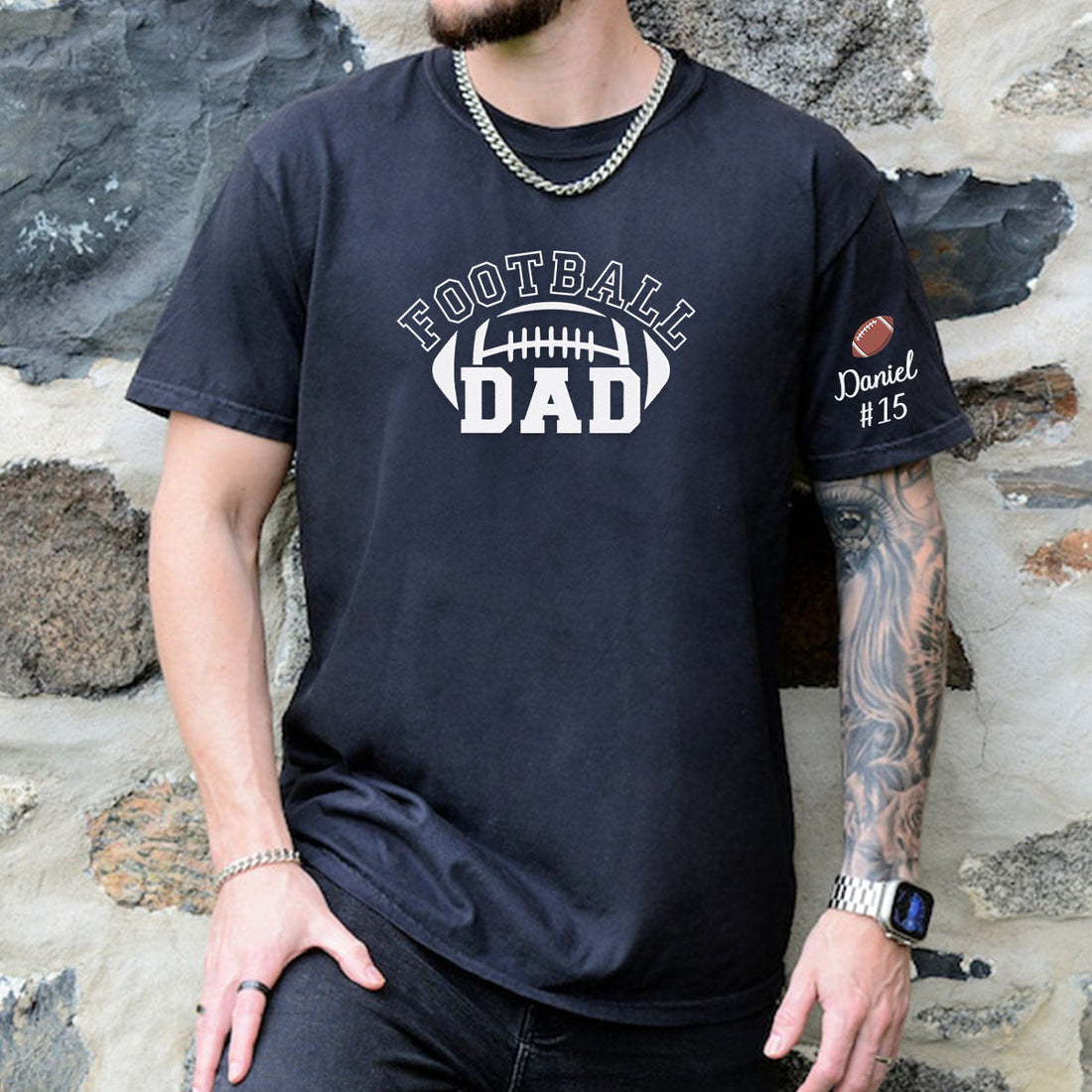 Comfort ColorÂ® Embroidered Football Dad Shirt