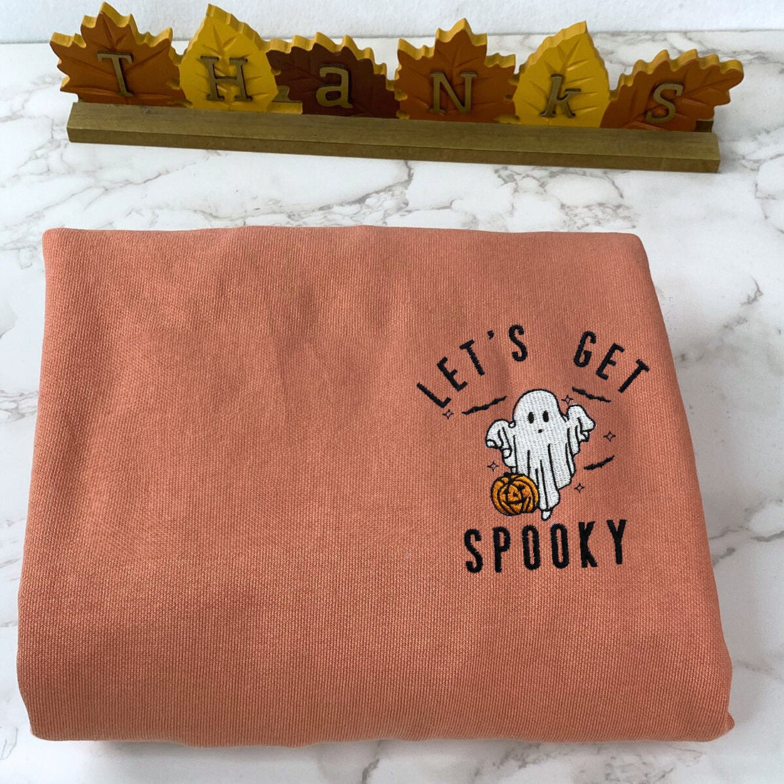 Comfort ColorÂ® Spooky Season Crewneck, Let's Get Spooky Embroidered Halloween Sweatshirts, Hoodie