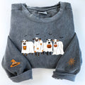 Comfort ColorÂ® Embroidered Ghost Cows Halloween T-Shirt or Sweatshirt