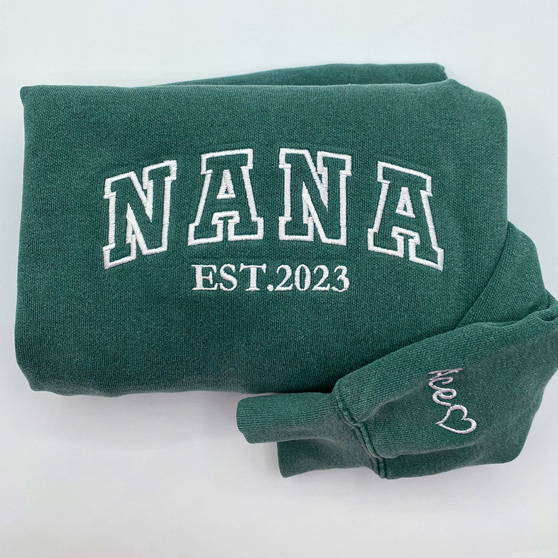Comfort ColorÂ® Embroidered Nana Shirt with Grandkids Names, Gift for Mother's Day