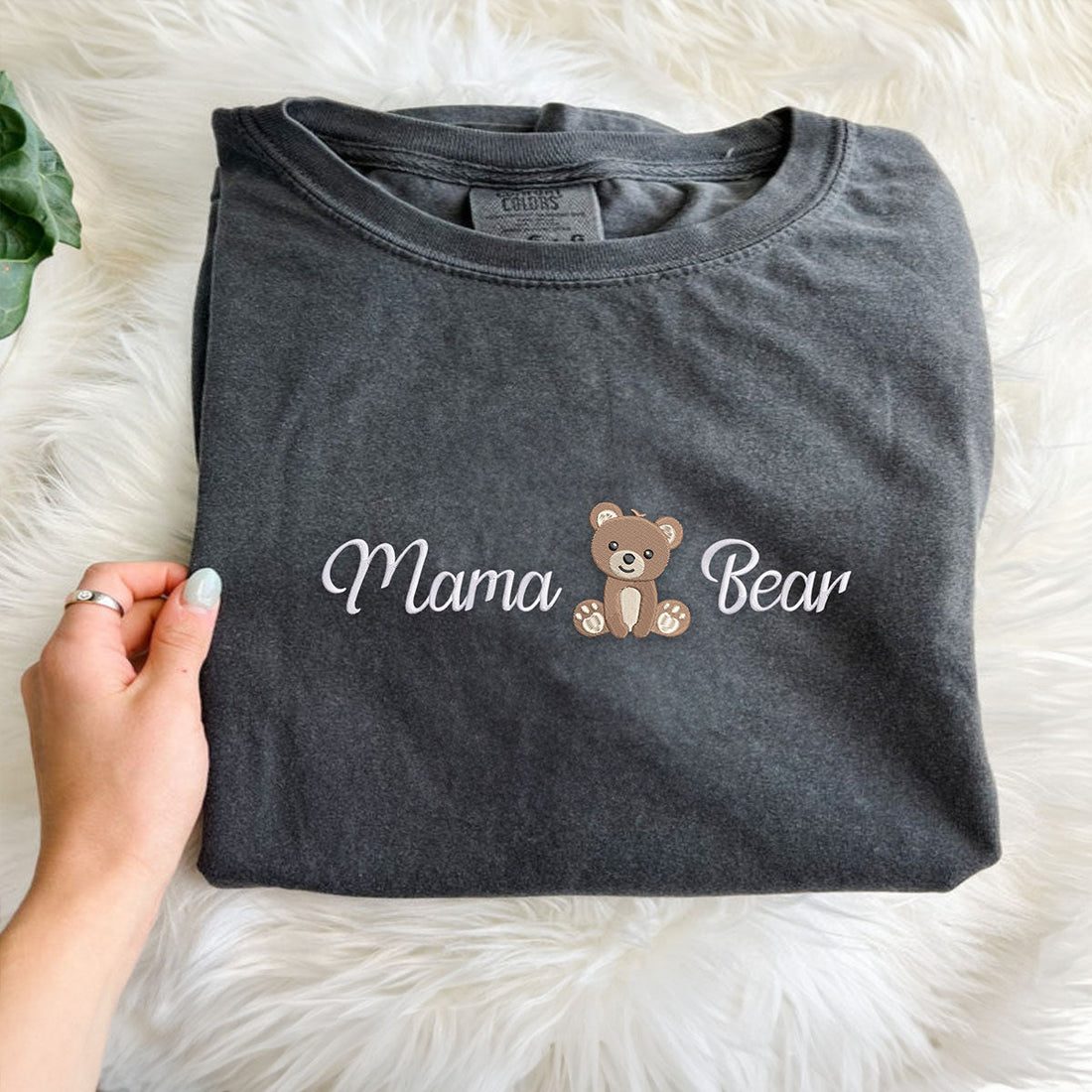 Comfort ColorÂ® Embroidered Mama Bear Shirt