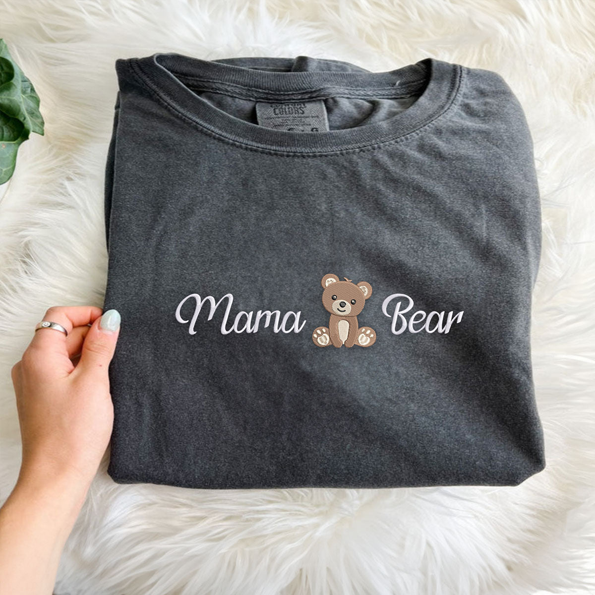 Comfort ColorÂ® Embroidered Mama Bear Shirt