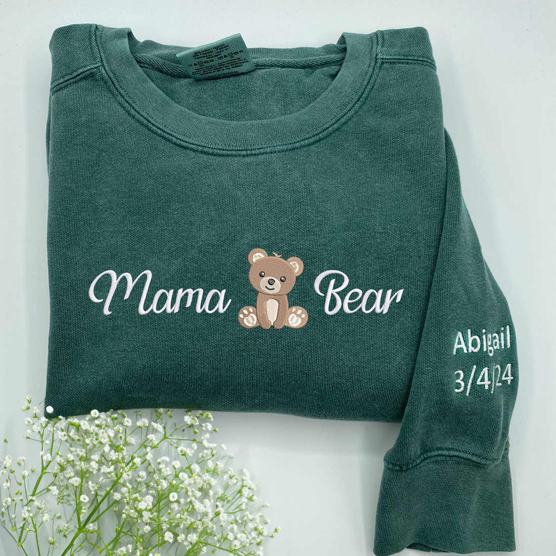 Comfort ColorÂ® Embroidered Mama Bear Shirt