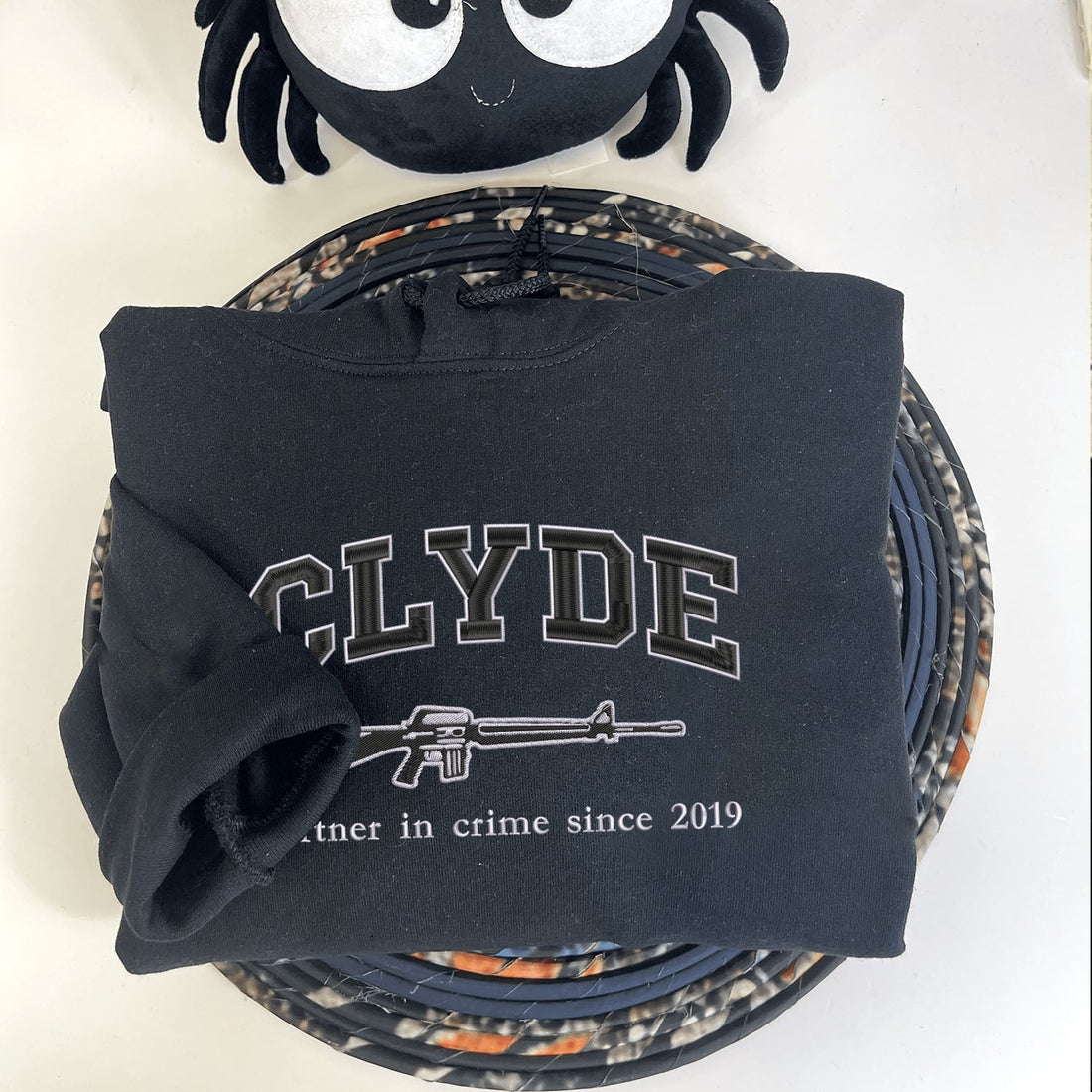 Embroidered Bonnie and Clyde Hoodies or Sweatshirts