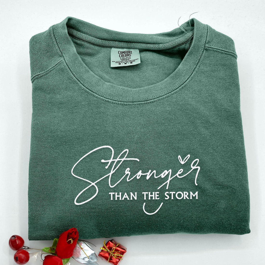 Comfort ColorÂ® Embroidered Stronger Than The Storm Shirt