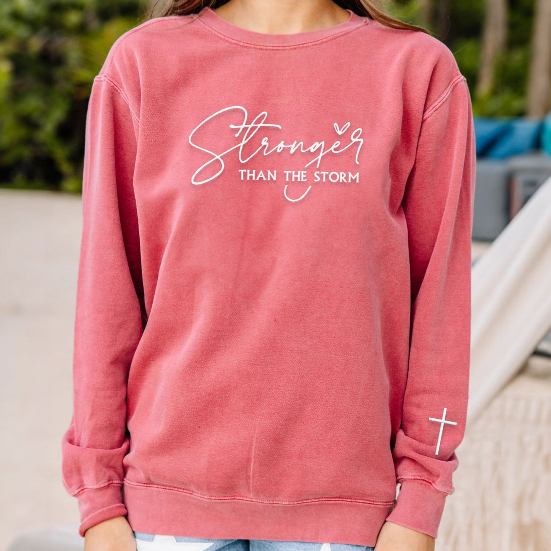 Comfort ColorÂ® Embroidered Stronger Than The Storm Shirt