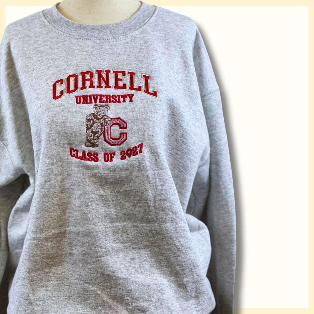 Comfort ColorÂ® Custom Embroidered University Sweatshirt, Sorority Gift