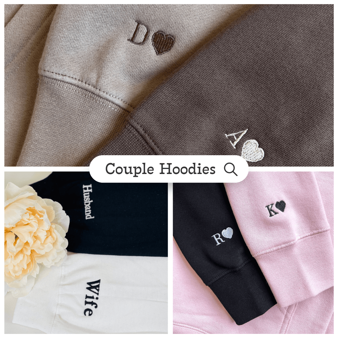 Embroidered Bonnie and Clyde Hoodies or Sweatshirts